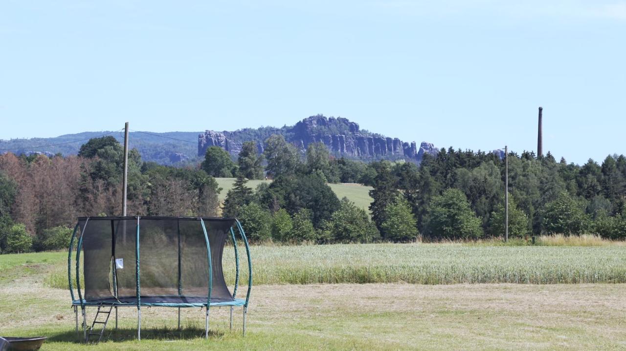 Auszeit Mit Weitblick In Der Sachsischen Schweiz - Kleiner Bauernhof Mit Tieren Und Wallbox Rathmannsdorf Екстер'єр фото