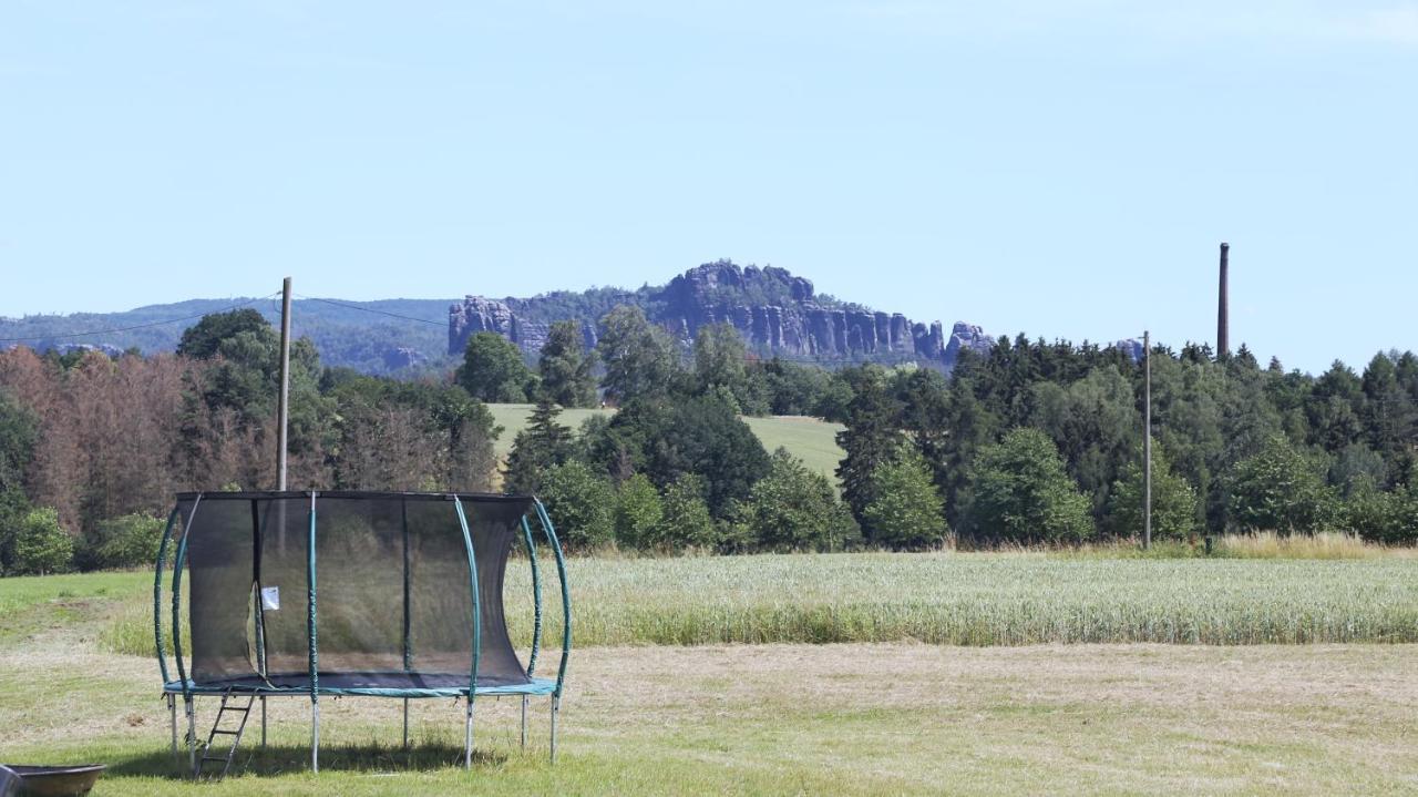 Auszeit Mit Weitblick In Der Saechsischen Schweiz - Kleiner Bauernhof Mit Tieren Und Wallbox Rathmannsdorf Екстер'єр фото